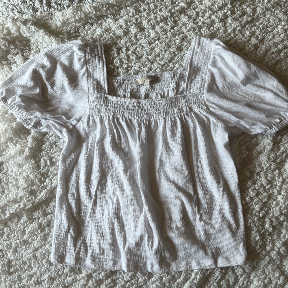 white top from the loft